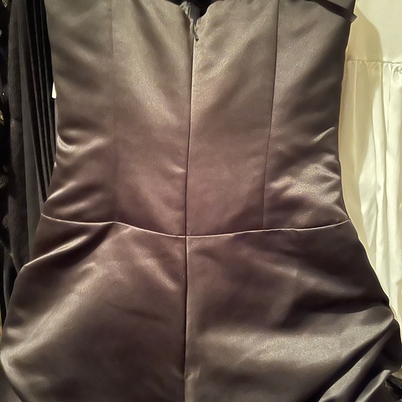 Black Strapless Cocktail Dress - Picture 3 of 5